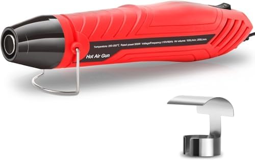 LDK Heat Gun for Crafting, Mini Dual Temp Hot Air Gun Tool | with Reflector Nozzle for Epoxy Resin, Shrink Wrapping, Vinyl Wrap, Embossing, Electronics, Candle Making, Phone Repair & DIY