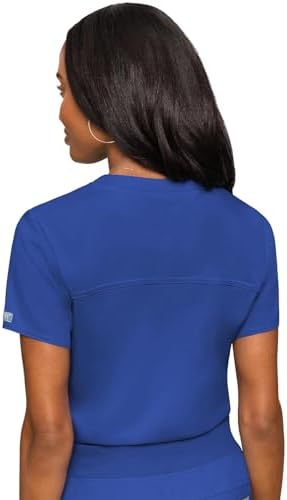 Med Couture Touch Women's Scrub Tops V-Neck Tuck-in Top with 1 Pocket