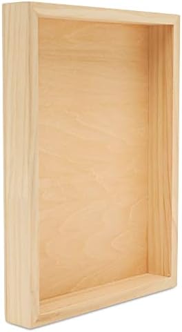 Painting Panels 9 x 12 x 1-1/2-inch, Pack of 4 Blank Wooden Signs for Crafts, Wood Cradled Panels for Home Decor, by Woodpeckers