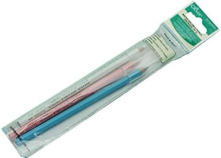 CLOVER Water Soluble Pencil-, White, Pink & Blue, By The Yard