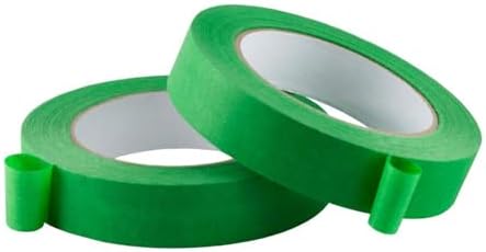 Green Masking Tape, 1 Inch x 55 Yards, 2 Rolls