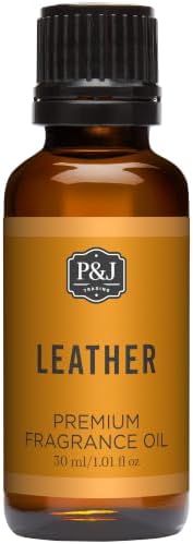P&J Trading - Leather Scented Oil 30ml - Fragrance Oil for Candle Making, Soap Making, Diffuser Oil