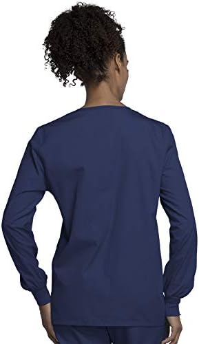 Cherokee WW Originals Scrubs Jacket for Women Snap Front 3 Pockets