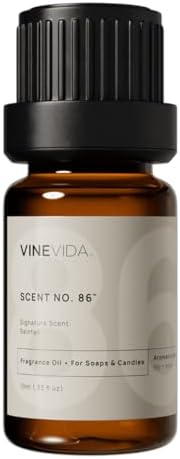 VINEVIDA Scent No.86 Fragrance Oil for Candle Making & Soap Making - 0.33oz Natural Candle Scents Made in USA