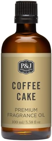 P&J Trading - Coffee Cake Scented Oil 100ml - Fragrance Oil for Candle Making, Soap Making, Diffuser Oil