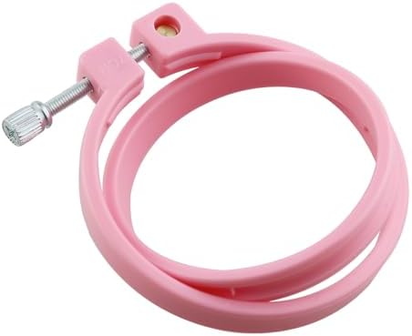 ZYAMY 2PCS DIY Mini Plastic Embroidery Hoop Sewing Tension Ring Adjustable Coil Design Small Round Handmade Embroidery Frame for Art Handmade Sewing Tool Accessories