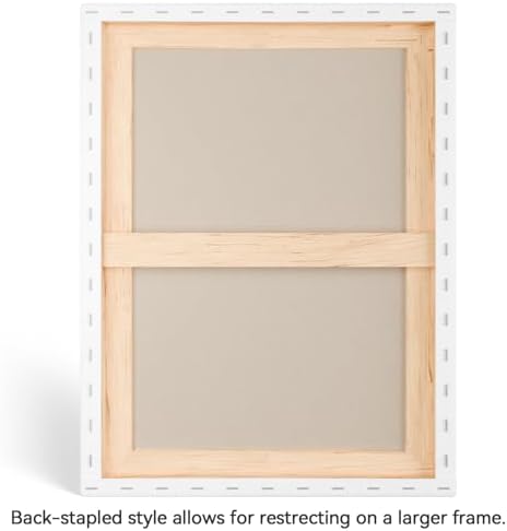 PHOENIX 24x36 Inch 2 Pack Heavy Duty Stretched Canvas - 1 3/4" Thick Extra Large Canvas for Painting - Master Series 15 Oz. Gesso Primed Cotton Archival Canvases for Professional Artists