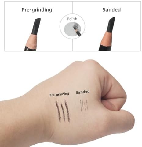Sandpapers Sharpener - 100 Pieces Sandpaper Pads for Sketch Pencil, Crayon, Eyebrow Pencil, Charcoal Pencil Pointer for Artists and Students