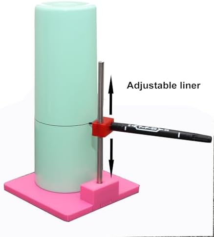 Cup Cradle for Crafting Tumbler with Measurements to Apply Vinyl Decal, Cup Edging Tool Tumblers Level Line Drawing Accessory