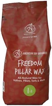 American Soy Organics Freedom Soy Pillar Wax Beads, 1 lb