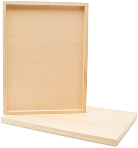 Large Birch Painting Panel 16 x 20 x 3/4-inch, Pack of 4 Wood Canvas Boards for Painting, Blank Signs for Crafts, by Woodpeckers