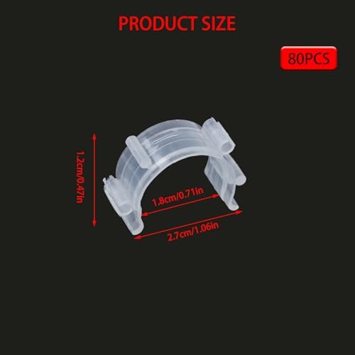 TIVTHINE Sewing Clips, Clear Plastic, 50 Pcs