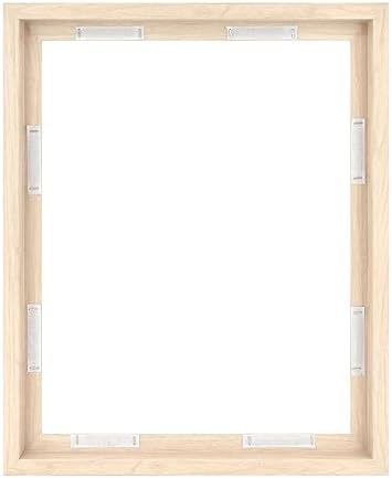 MCS Canvas Float Frame, 16x20, Natural Woodgrain