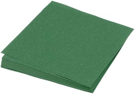 MECCANIXITY 50 Sheet Origami Paper Double Sided Emerald Green 3x3 Inch Square Sheet for Art Craft Project, Beginners, Gifts Decor
