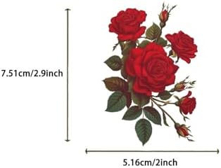 50Pcs Red Rose Scrapbook Stickers Aesthetic Flowers Stickers