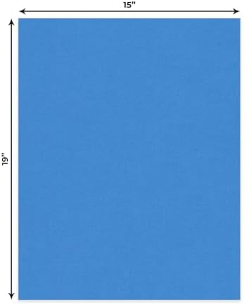 Bay Blue 15x19 Uncut Premium Mat Board - No Opening - 1 Mat