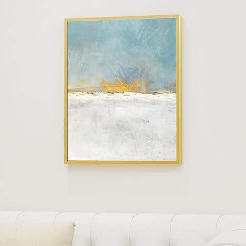 Venusmiles Canvas Frame 16x20 Frame for Canvas Painting Floating for 1" Deep, Floater for Canvas Artist Panel Oil Painting Wall Art Décor, Vertical or Horizontal Picture Wall Decor, Gold