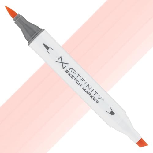 Artfinity Sketch Markers - Pale Cherry Pink R3-1, Vibrant, Professional, Dye-Based Alcohol Markers for Artists, Drawing, Travel, & More