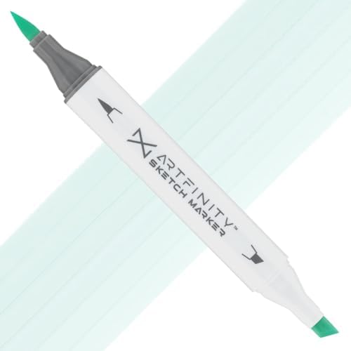 Artfinity Sketch Markers - Blue-Green BG3-2, Vibrant, Professional, Dye-Based Alcohol Markers for Artists, Drawing, Travel, & More