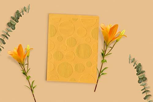 Circular Spots Plastic Embossing Folders for Card Making Pattern Background Scrapbooking Plastic Template Photo Album Card Paper Handmade DIY Craft Decoration Template Molds