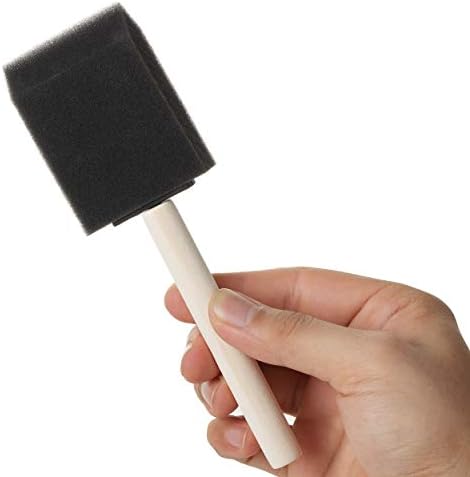 Bates Foam Paint Brushes, 2-Inch, 100 Pack - Sponge & Foam Brushes for Painting, Staining & Mod Podge
