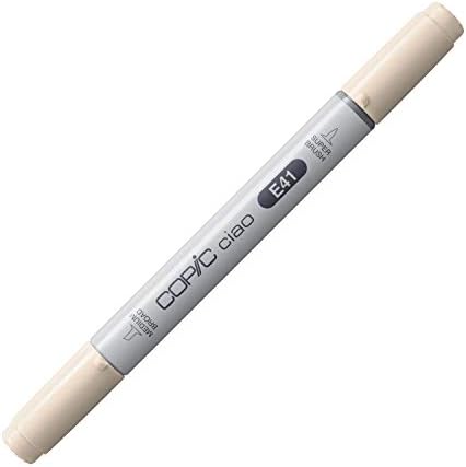 Copic Markers E41 Ciao with Replaceable Nib, Pearl White