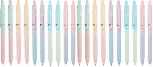 Ddaowanx Gel Pens Set,10 Pcs 0.5mm Retractable Quick Dry Black Ink Pens (Pack of 2)