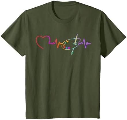 Funny Paint Palette Brush Artist Painter Art Teacher Men Kid T-Shirt