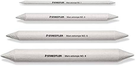 Staedtler Blending Stump Set, for Pastels, Graphite, Charcoal, Artist Blender, Pack of 4 Assorted Sizes, 5426-S BK4