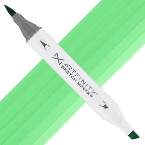 Artfinity Sketch Markers - Lettuce G2-3, Vibrant, Professional, Dye-Based Alcohol Markers for Artists, Drawing, Travel, & More