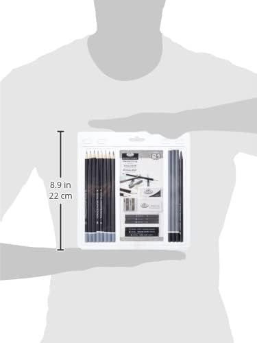 Royal & Langnickel RART-200 Essentials Sketching Pencil Set, 21-Piece