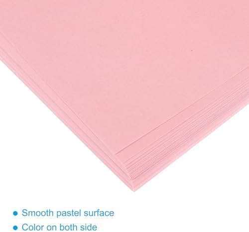 MECCANIXITY 50 Sheet Origami Paper Double Sided Light Pink 8.3 x 5.8 Inch Square Sheet for Art Craft Project, Beginners, Gifts Decor
