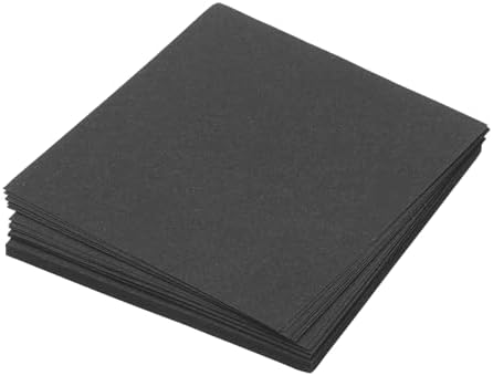 MECCANIXITY 50 Sheet Origami Paper Double Sided Black 2.5x2.5 Inch Square Sheet for Art Craft Project, Beginners, Gift Decoration