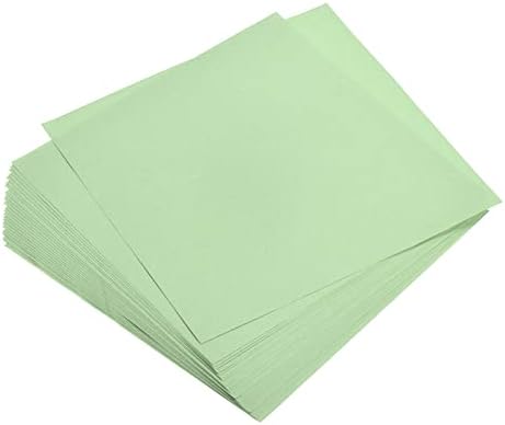 MECCANIXITY 50 Sheets Origami Paper Double Sided Light Green 6x6 Inch Square Sheet for Art Craft Project, Beginners, Gifts Decor