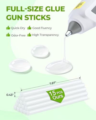 WORKPRO 12V Cordless Full-Size Hot Melt Glue Gun, Fast Preheating, White
