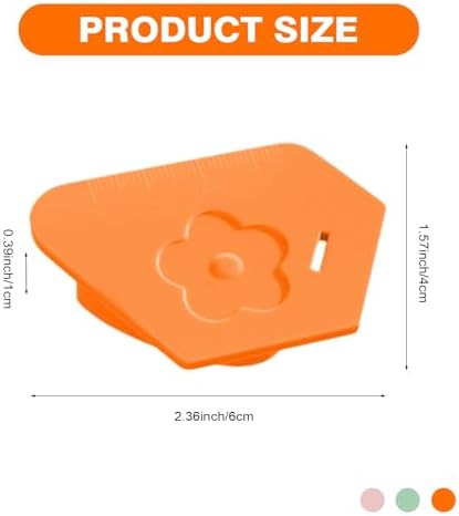 TOOVREN 2PCS Magnetic Seam Guide for Sewing Machine, Multifucntional Polygonal Magnet Seam Hemmer Guide with Scale, Universal Sewing Supplies and Accessories (Orange)