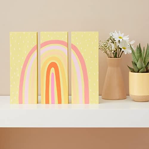 Bright Creations Unfinished MDF Blocks - Wood Pieces for Crafts, Smooth Surface for Painting & Staining - Wooden Blocks for Crafts & Wood Plaques - Pack of 4, 3 x 8 x 1 in