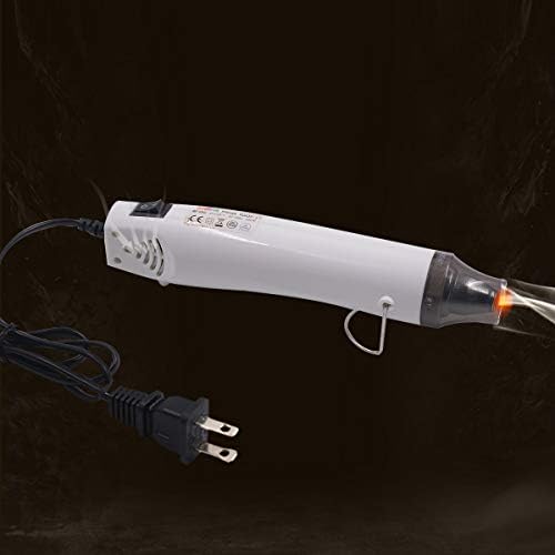 New Heat Gun,mofa Hot Air Gun Tools Shrink Gun with Stand For DIY Embossing And Drying Paint Multi-Purpose Electric Heating Nozzle 300W 110V (White,Gray)