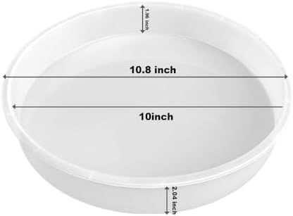RESINWORLD 10" Round x 2" Deep Large Tray Mold, Shiny Silicone Tray Board Table Clock Mold for Epoxy Resin Casting, Floral Preservation Bouquet Resin Mold