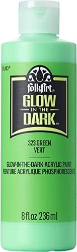 FolkArt glow in the dark paint, 8 oz, Green 8 Fl Oz