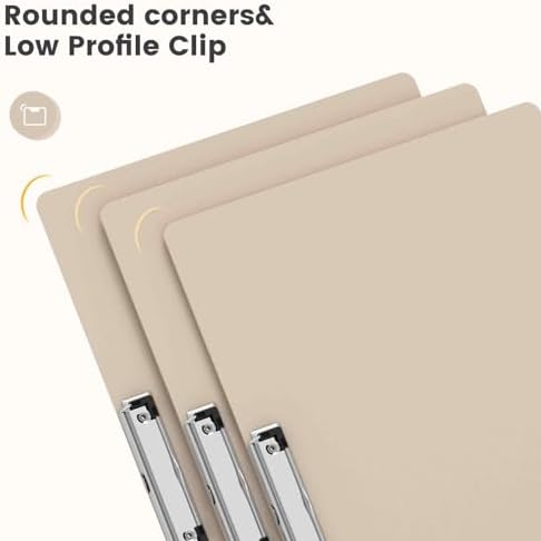 Extra Large 11x17 Clipboards, Plastic Khaki Drawing Boards, Horizontal Clip Board, Landscape Layout. Suitable for Watercolor, Sketching, Painting. Art & Drafting Supply