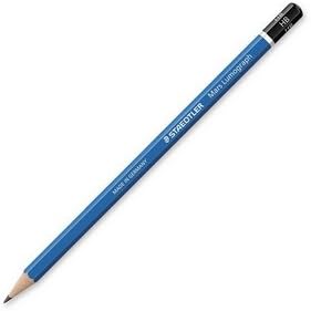 STAEDTLER Mars Lumograph 6H Graphite Art Drawing Pencil, Medium Hard, Break-Resistant Bonded Lead, 12 Pack, 100-6H, blue (100-6H VE)