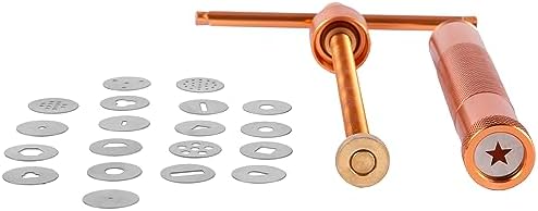 Stainless Steel Clay Extruder Sugar Paste Extruder Cake Fondant Decorating Tool Set Ceramics & Pottery Clay Extruders Mixers & Presses (Pink)