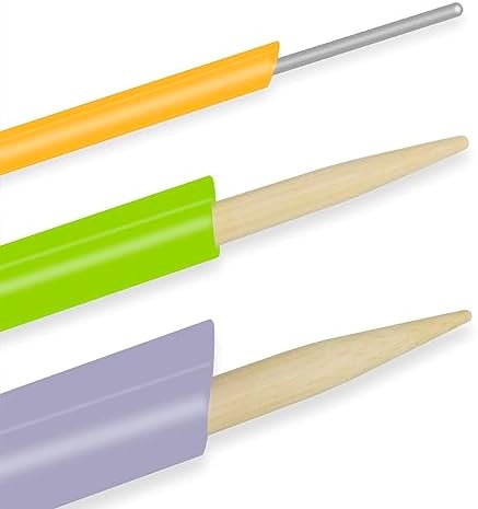 YEQIN Quick Turn Fabric Set, 3 Count, Assorted Sizes Tube Turners for Sewing DIY Tool