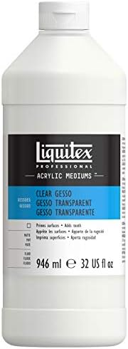 Liquitex Professional Gesso Surface Prep Medium, 946ml (32-oz), Clear