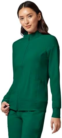 Cherokee iFlex Scrub Jacket for Women 2 Pocket Zip Front