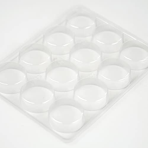 Chocolate Covered Round Cookies Molds, Biscuit Chocolate Mold, PET Plastic Mold-Round Cookies Mold Cylindrical Cylinder Candy Pudding.