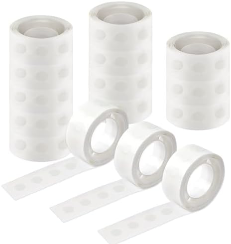 UPINS 1500Pcs Glue Points Dots 6mm Removable Balloon Glue Adhesive Dots