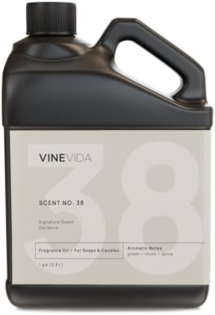 VINEVIDA [128oz] Gardenia Fragrance Oil - USA Candle Scents - Natural Candle Fragrance - Scents for Soap Making