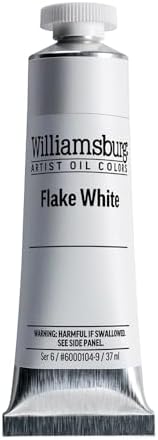Williamsburg Artist Oil Colors, Flake White, 37 ml Tube
